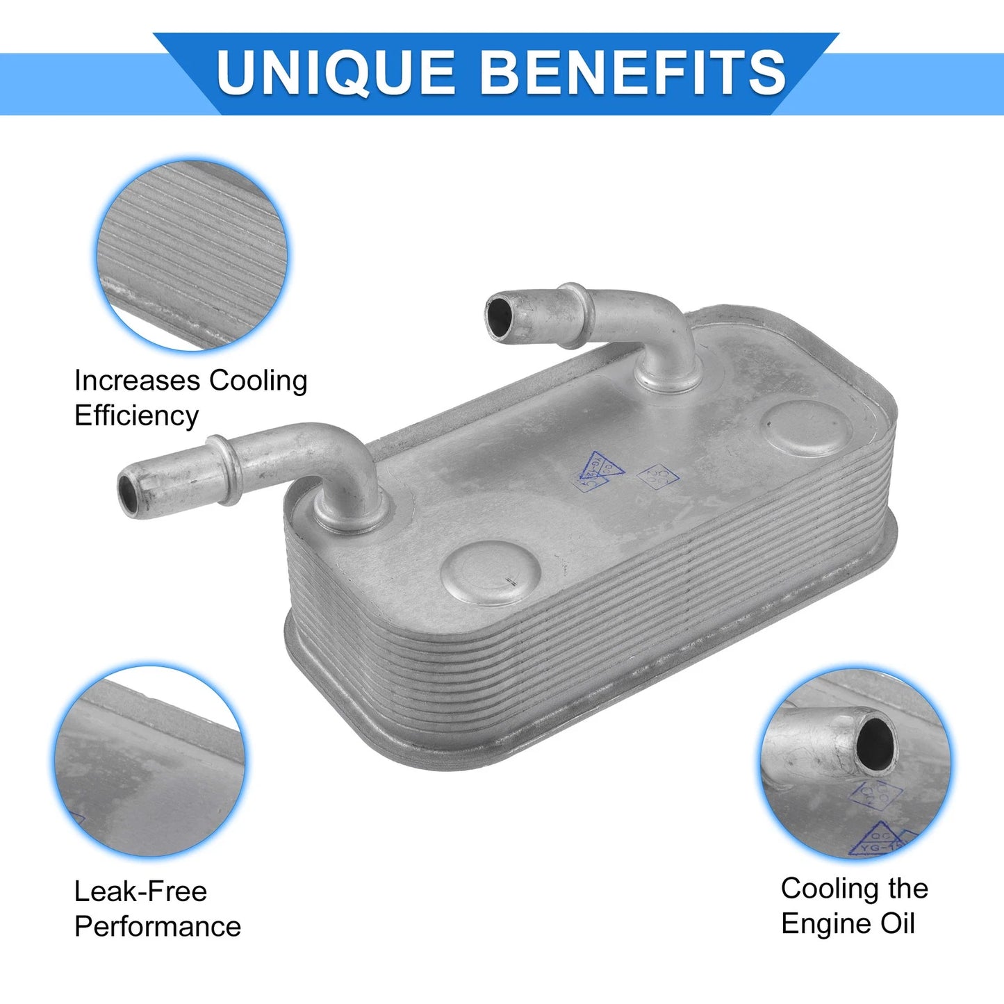 Engine Oil Cooler with Seals for BMW 325Ci 330Ci (2001–2006) No. 17227505826