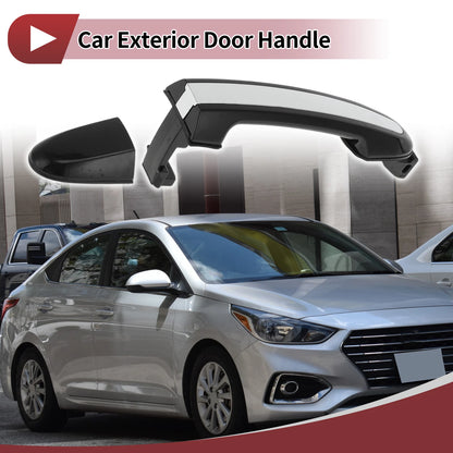 Car Door Handles Grip for Hyundai Santa Fe (2013–2018) No. 836522B000 Black Silver