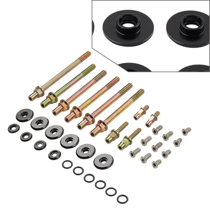 Black Engine Valve Cover Washer Screws for Honda K-Series K20 K24 (2002-2011)