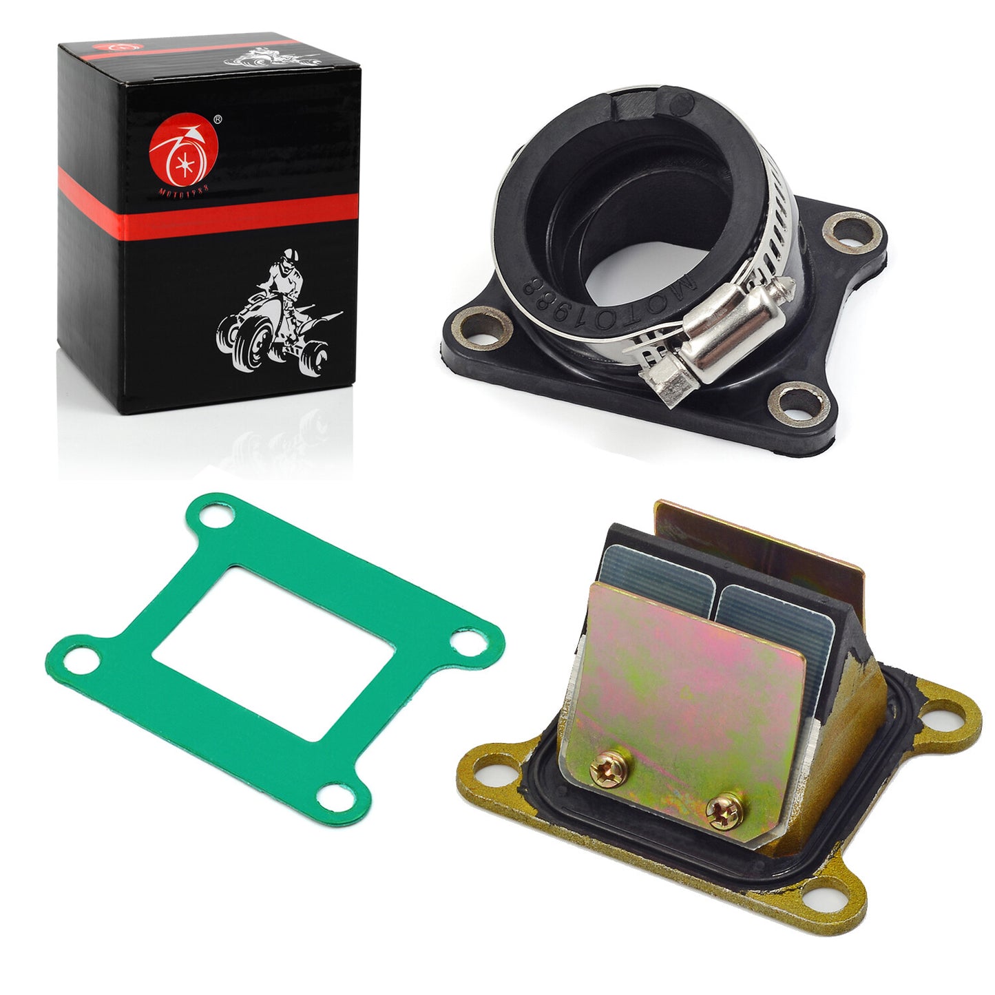 Intake Manifold Boot & Reed Valve Gasket for Kawasaki KX60 (1983–2003)