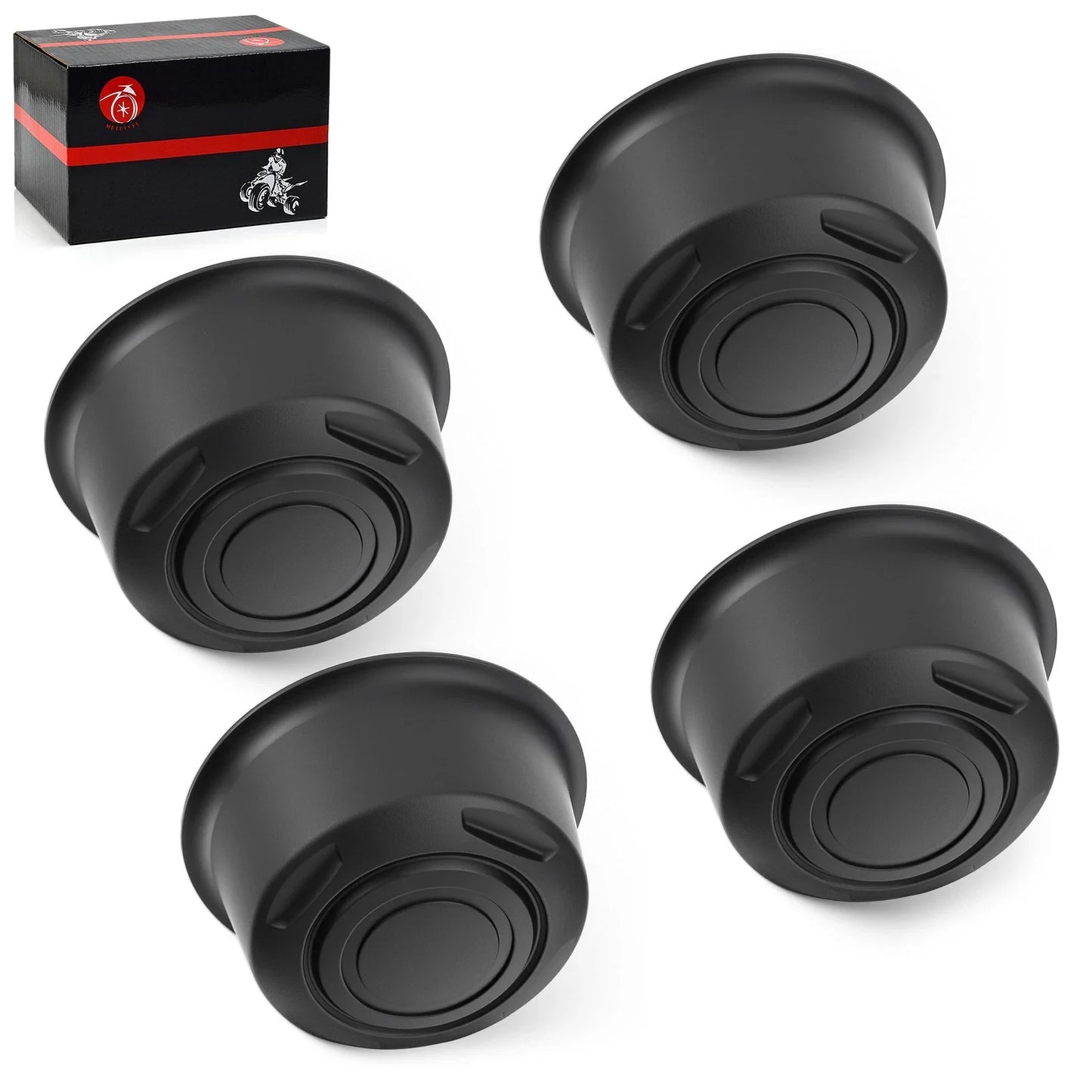4X Wheel Center Dust Caps for Yamaha Grizzly Front Rear (2002–2018)