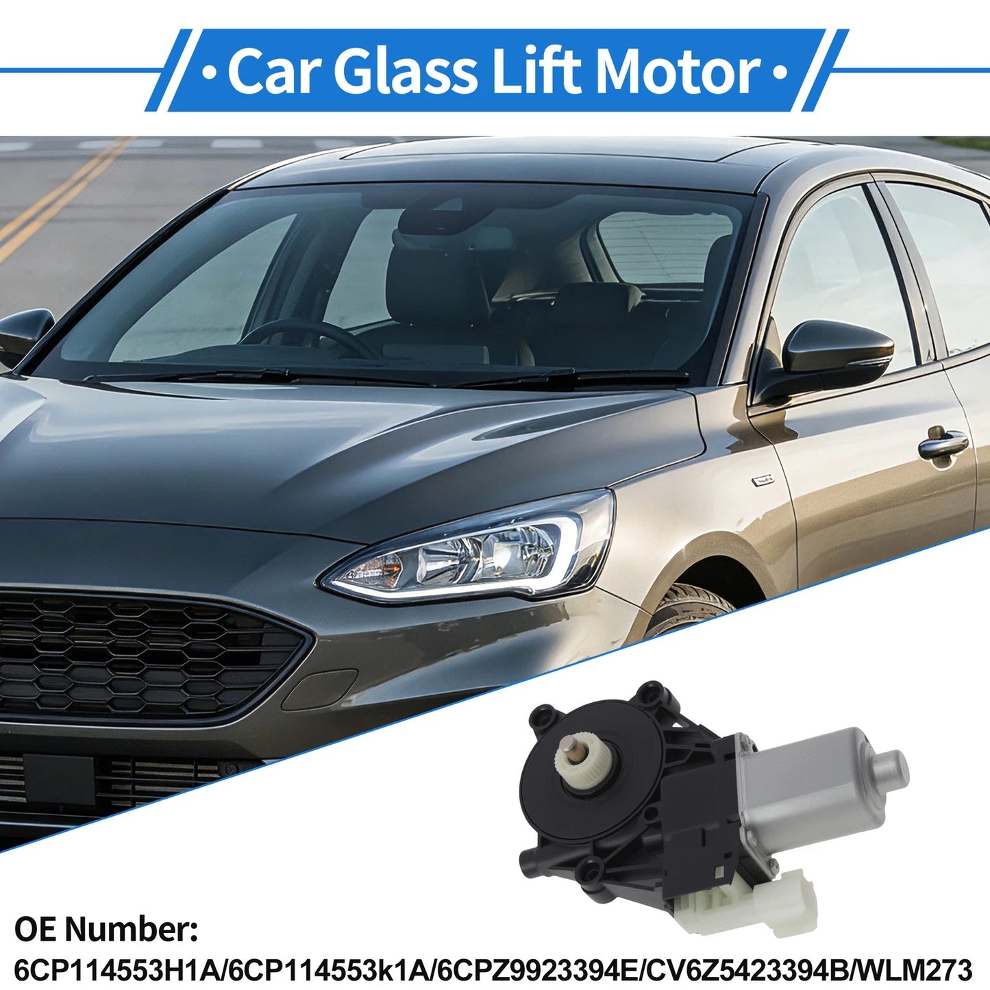 6CP114553H1A Power Window Regulator Lift Motor for Ford Focus (2012–2018)