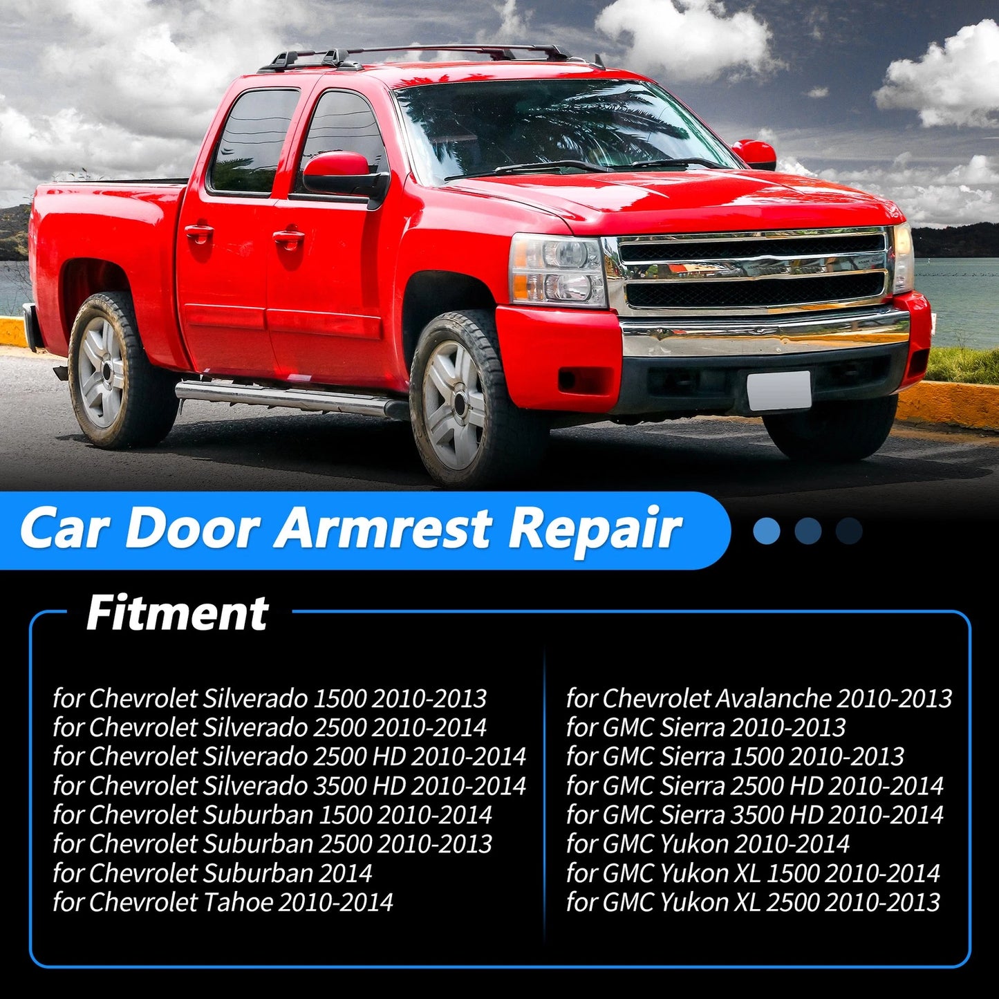 Armrest Repair for Chevrolet Silverado (No.80994) (Tan)