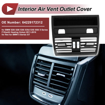Rear Center Console Air Outlet Vent Grille No. 64229172312 for BMW 520i (2011–2016)