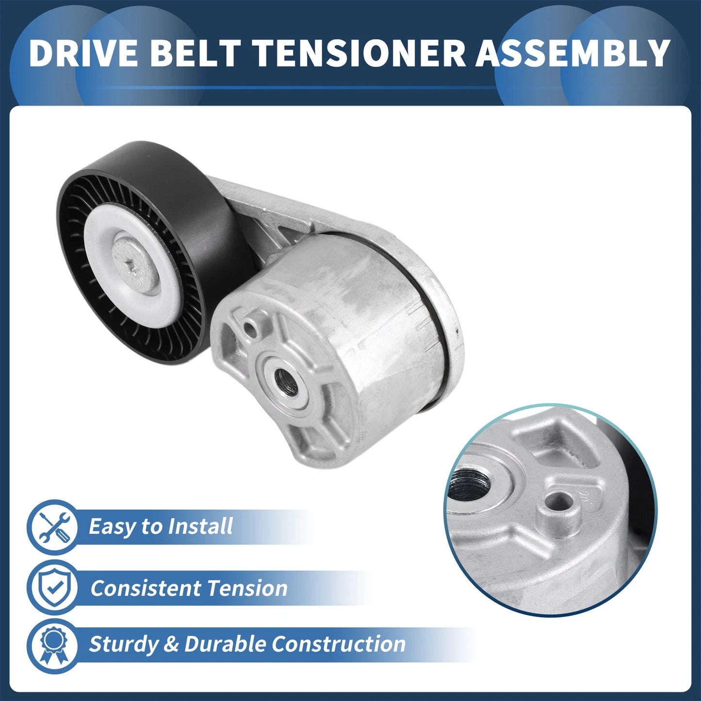 Belt Tensioner for Ford Tourneo 2.0 (2015–2020) GK2Q6A228SA/2018333 Metal