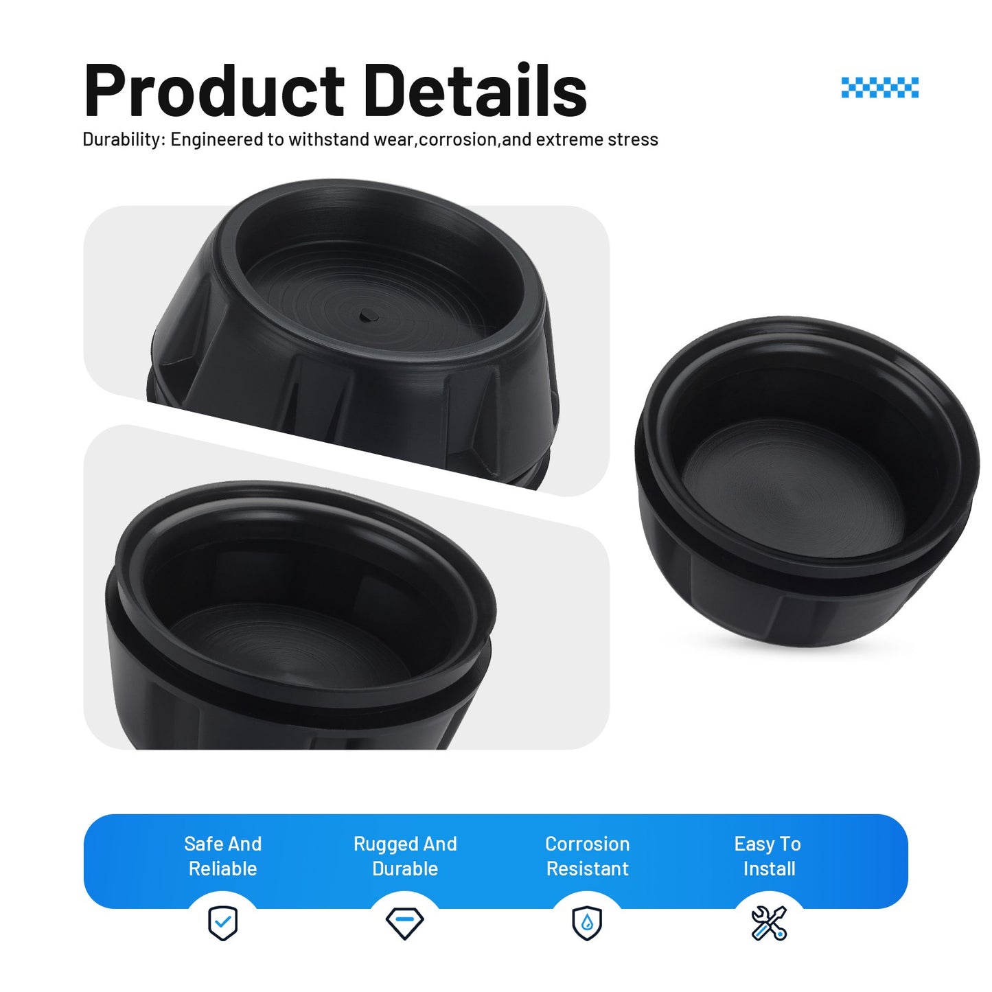 Set of 4 Wheel Center Caps for Honda Talon 1000 (2019–2023)
