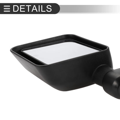 Set of 2 Tow Mirrors for Jeep Wrangler (2007–2017) No. 55077967AB/55077966AB
