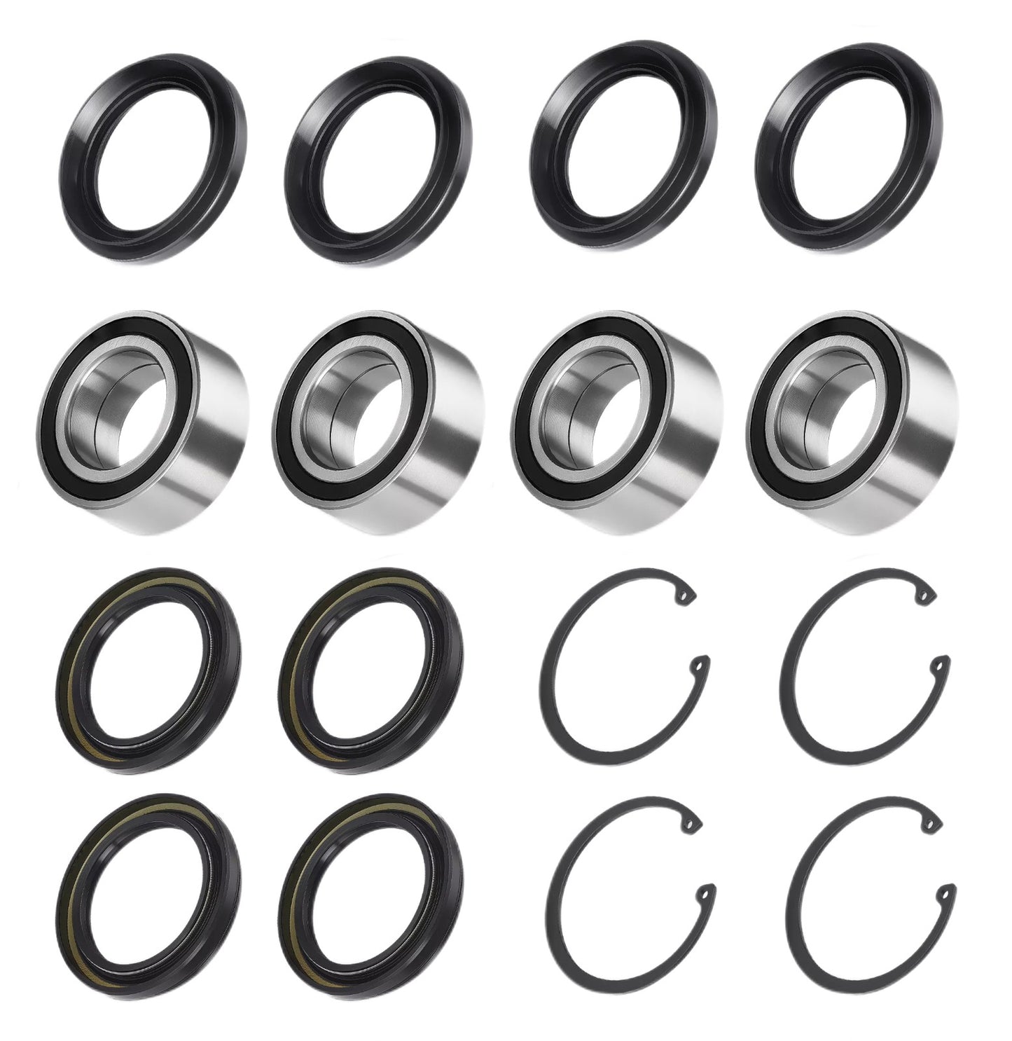 Set of 4 Rear Wheel Bearing Seals for Honda Rincon TRX650FGA (2004–2005)