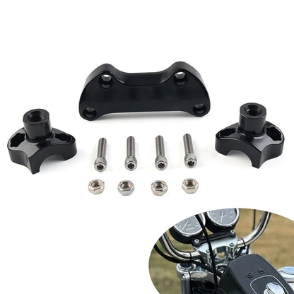 7" Handlebar Risers Top Clamp for Harley Dyna Softail Street Bob Sportster (2006-2023)
