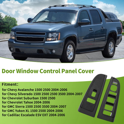 Window Switch Bezel Cover for Chevy Avalanche 1500 2500 (2004–2006) No. 89045129