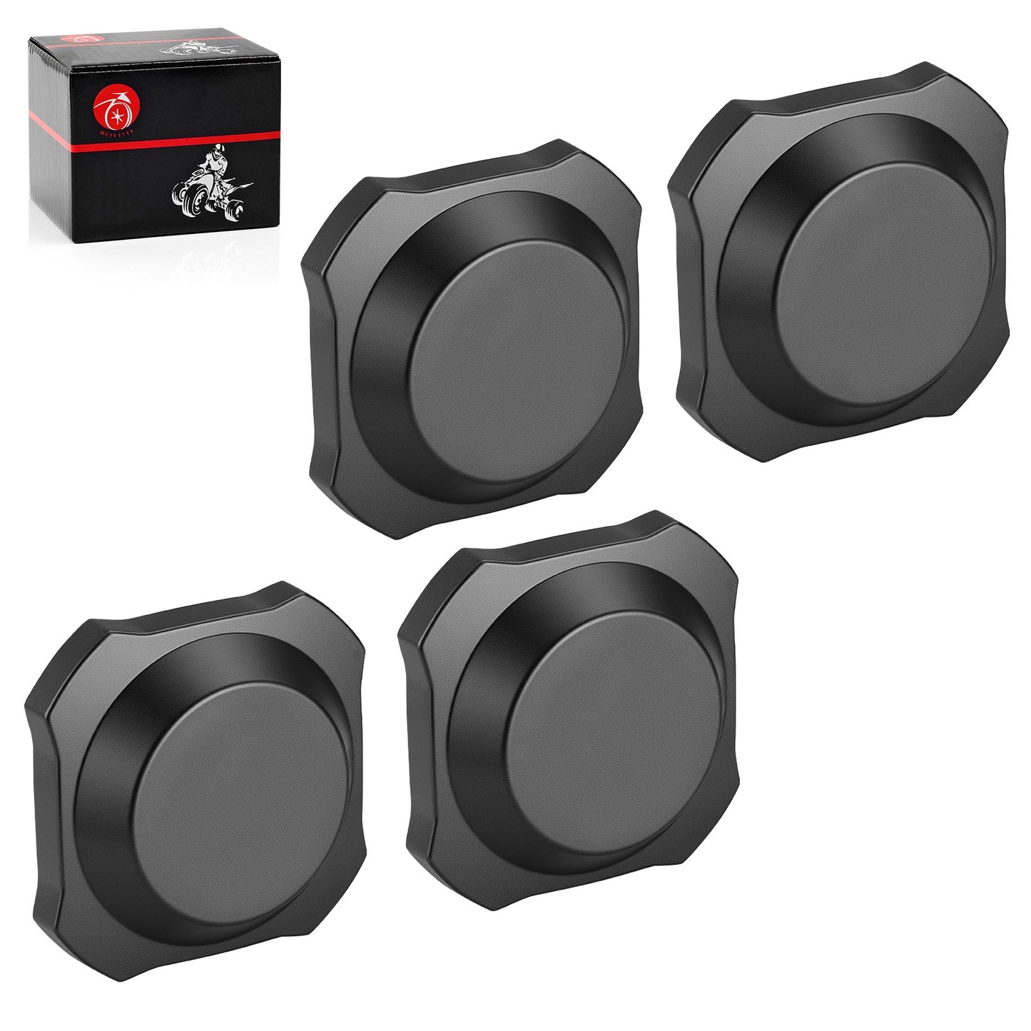 Set of 4 Center Hub Wheel Rim Caps for Polaris RZR XP 4 1000 (2024–2025)