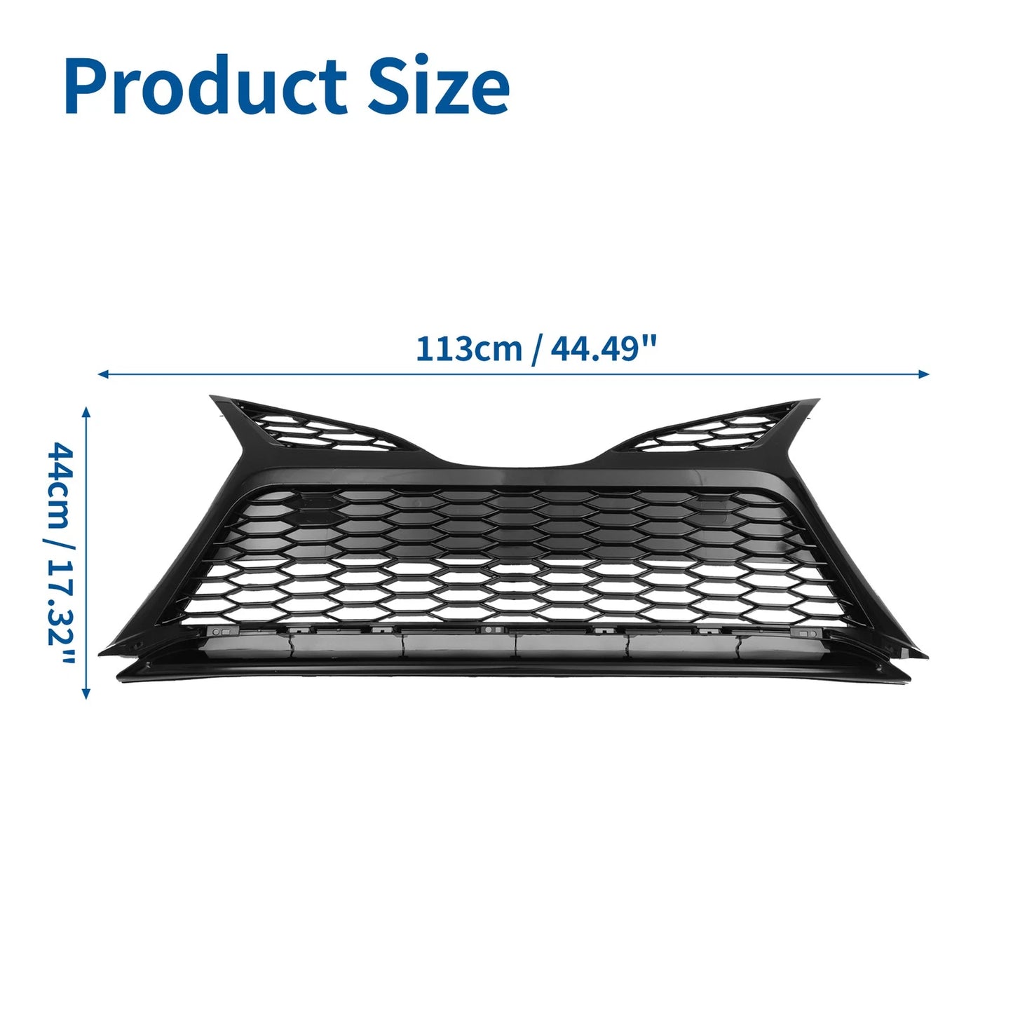 Front Lower Hood Bumper Grille for Toyota Camry SE (2018–2020) Black