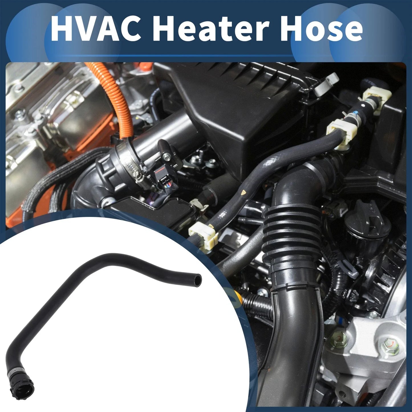 Radiator Hose 3.0L for BMW E53 X5 (2001-2006) Rubber Black