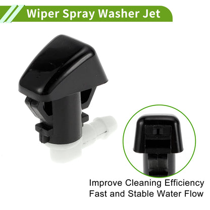 2X Windshield Washer Nozzle with Y Hose Connector for Ford Edge (2011–2015)
