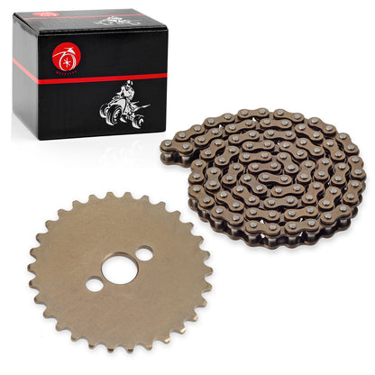 Camshaft Sprocket 30T & Timing Chain 90L for Honda CRF100F (2004–2023)