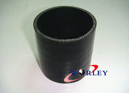 2 Inch Silicone Straight Hose Coupler for Car 2.0" 51mm BLACK