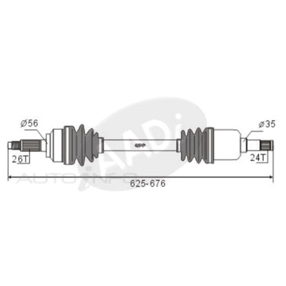 LH CV Shaft for Mazda 323 (1989–1994)