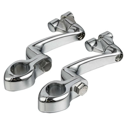 1 1/4" Adjustable Engine Guard Foot Pegs for Harley