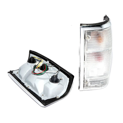 Set of 2 Chrome Rear Tail Lights for Mazda B Series Bravo (1986–1997)