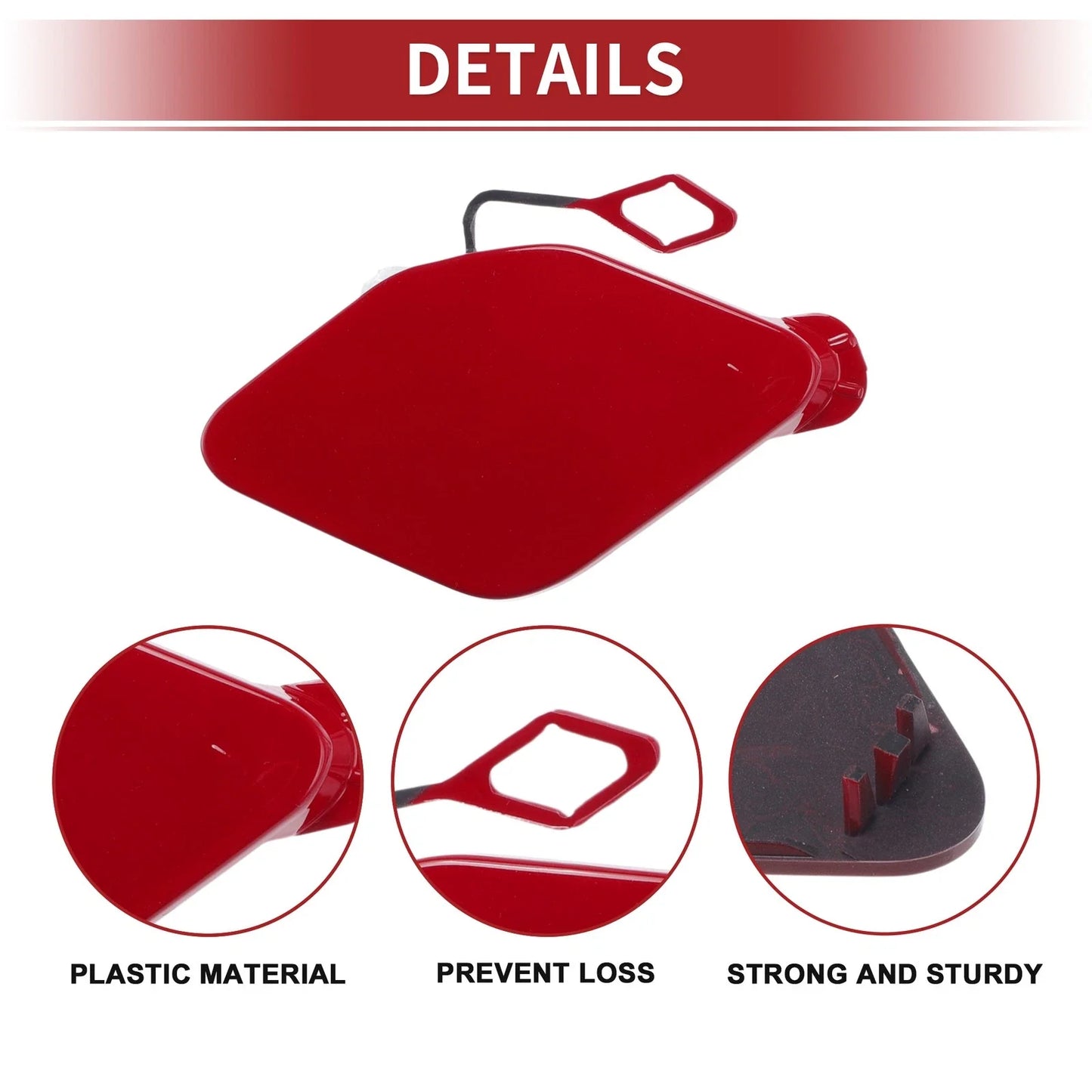 Front Car Bumper Tow Hook Cover for BMW 320i (2016-2018) Red