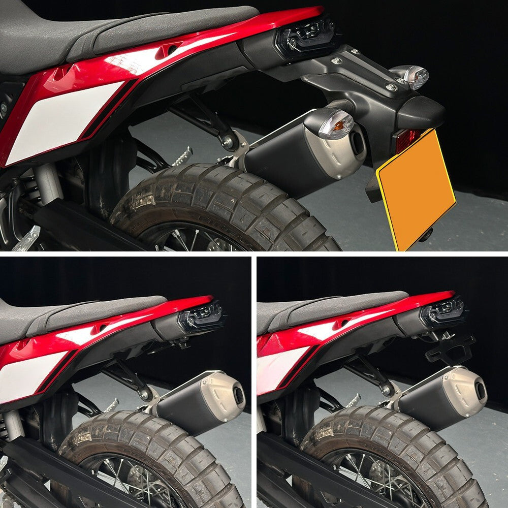 Foldable Fender Eliminator License Plate Holder for Yamaha Tenere 700 (2019–2026)