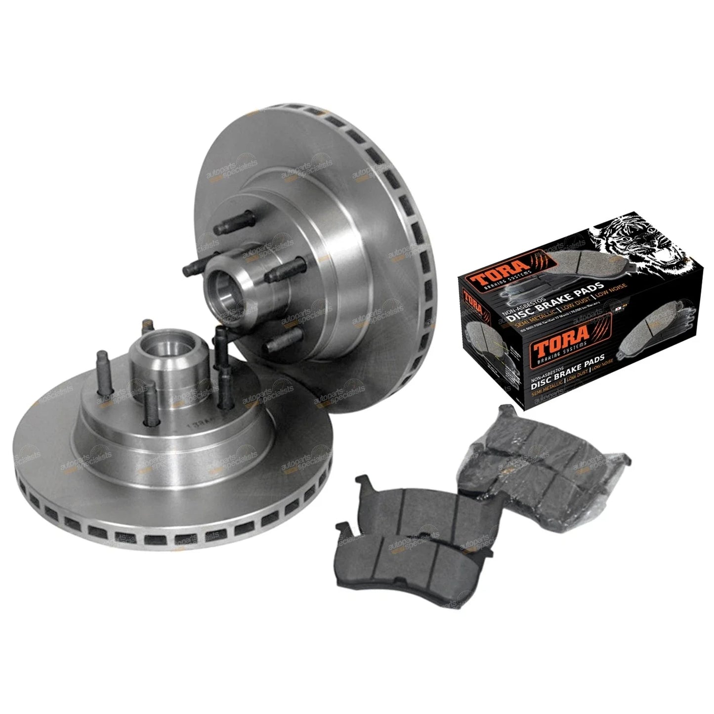 Front Disc Rotors + Brake Pads for Falcon Fairmont (1988-1994)