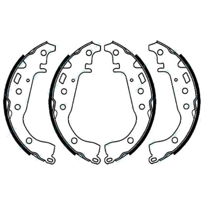 Rear Brake Shoes Lining Set for Toyota Corolla ZZE122R ZZE123R 2001~2007