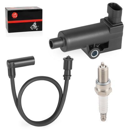 Ignition Coil & Spark Plug Wire Cap Kit for Hisun UTV ATV 250 (2009–2021)