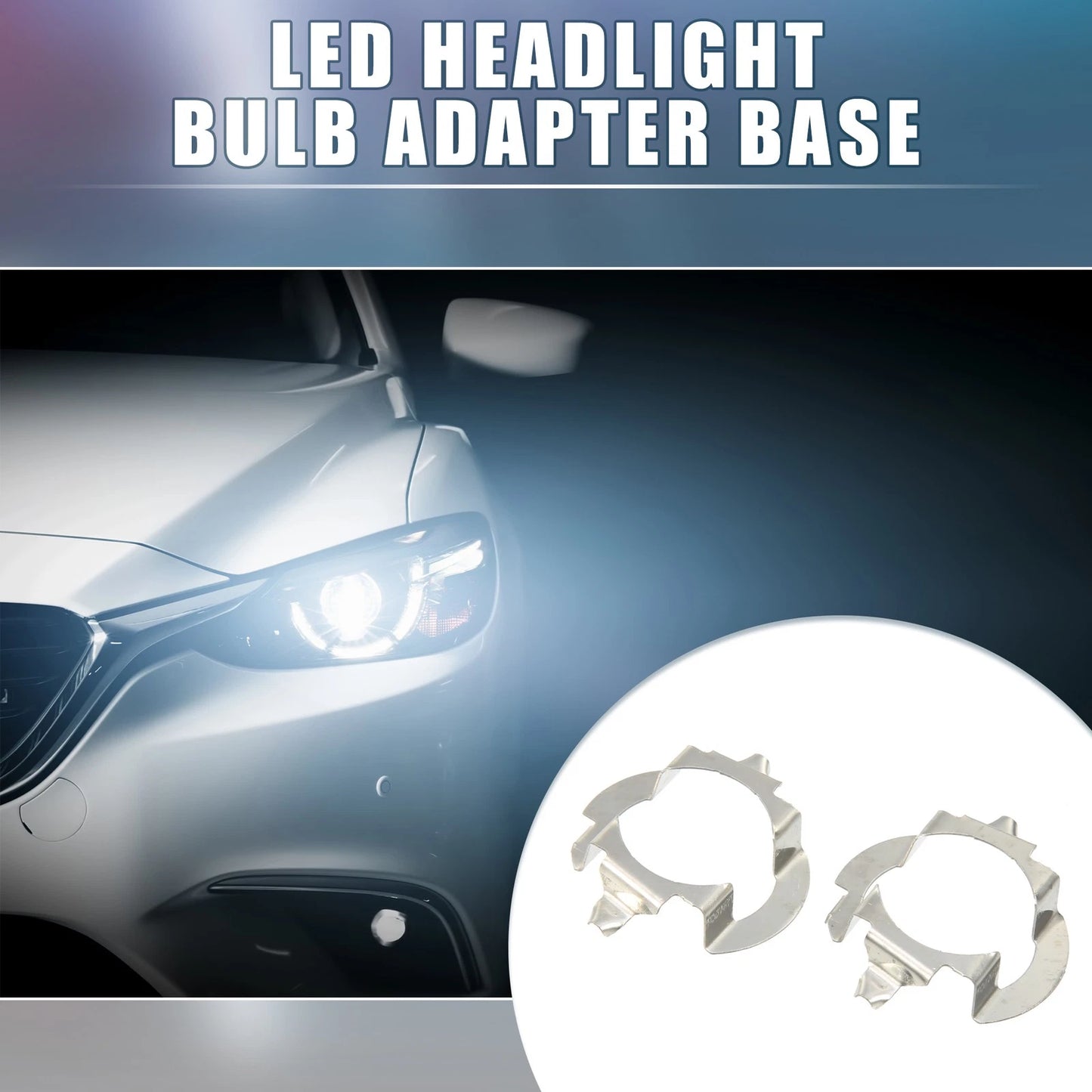 H7 LED Headlight Adapter Clip for Mercedes Benz B Class G ML Series (Pack of 2)