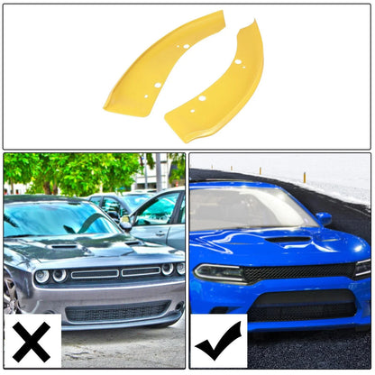 Car Front Bumper Lip Splitter Protector Yellow for Dodge Charger (2015-2023)