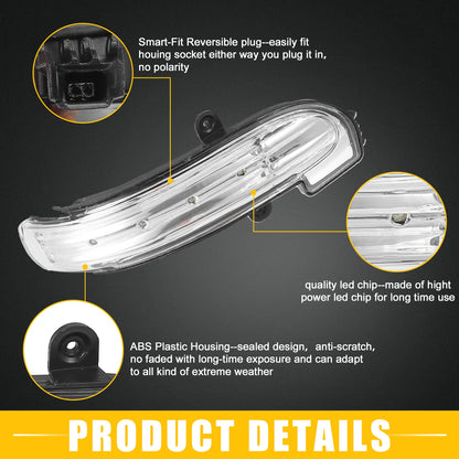 Right Rearview Mirror LED Turn Signal Light No.A2038201621 for Mercedes-Benz