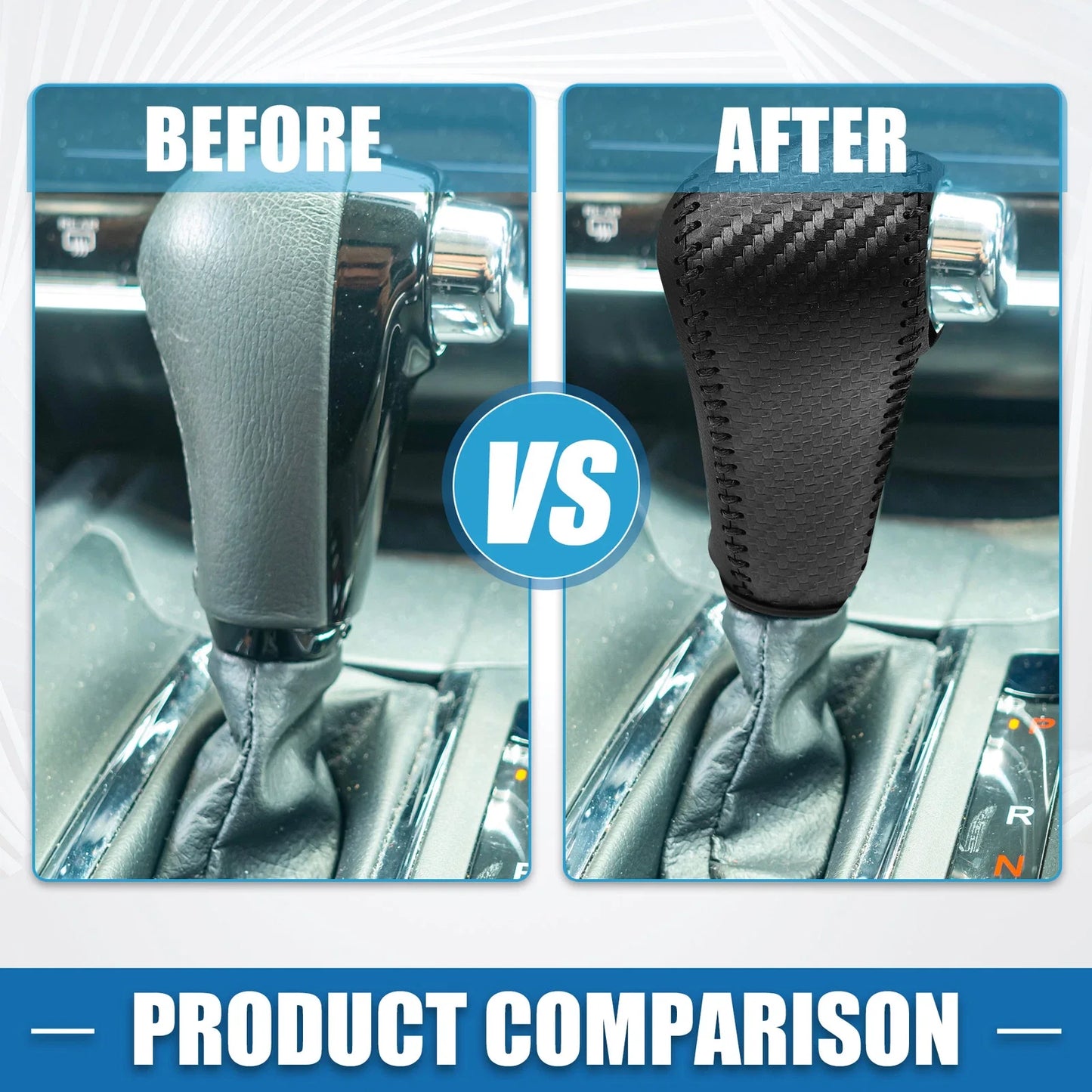 Gear Shift Lever Cover for Honda HR-V 2016-2022 Black