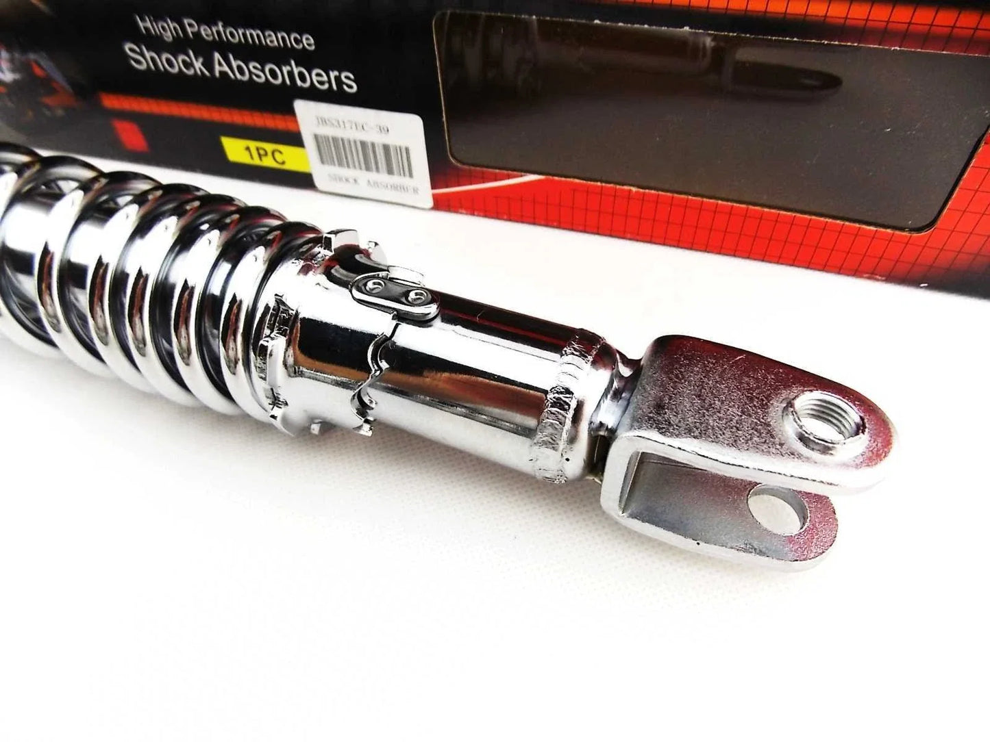 317mm JBS Chrome Rear Shock Absorbers for Honda CB350K (1968-1973)