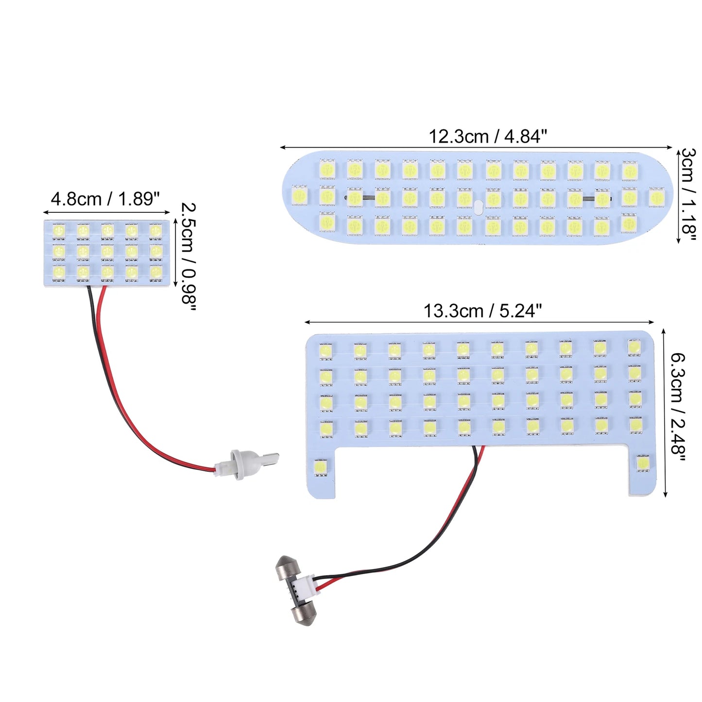 Set of 2 5050SMD 6000K Dome Lights for Toyota Voxy Noah (2014–2020)