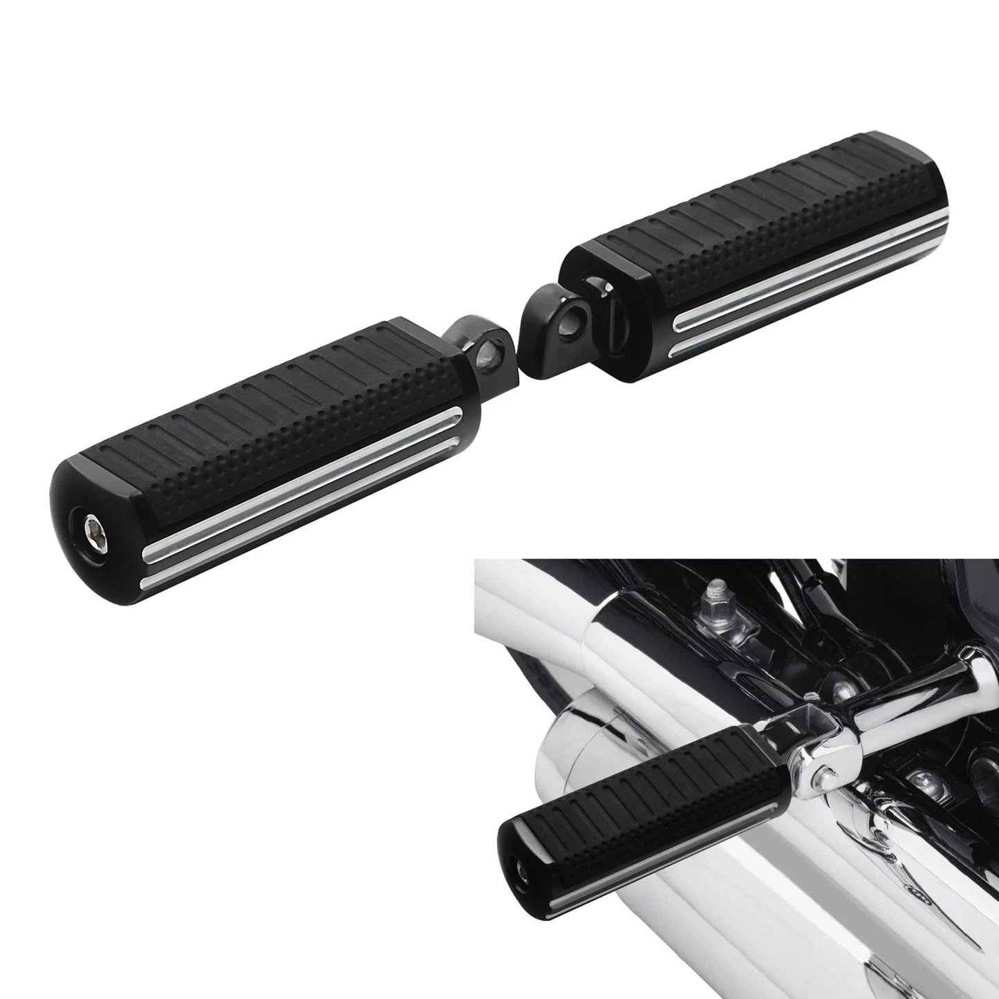 Male Mount Foot Pegs for Harley Touring Street Glide Softail