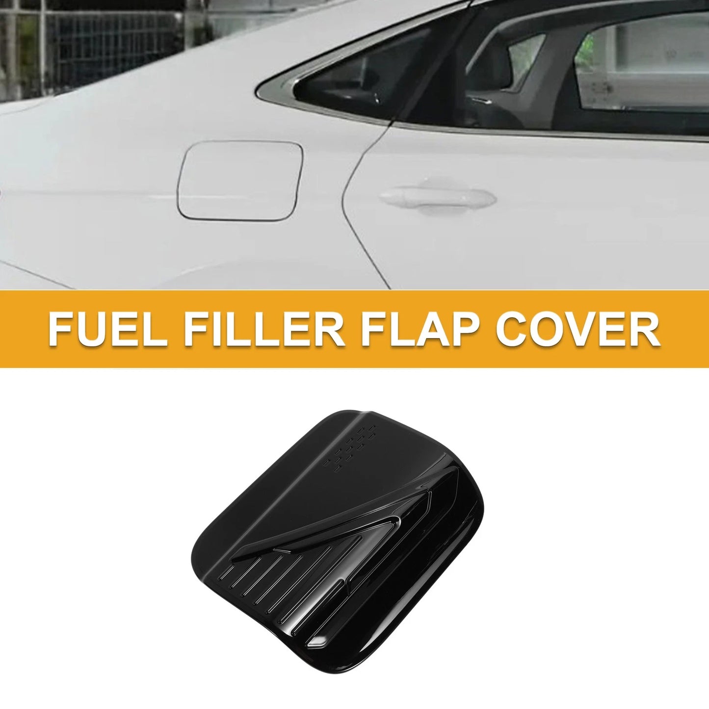 Fuel Tank Door Cap for Toyota Camry (2025) Gas Tank Flap Gloss Black