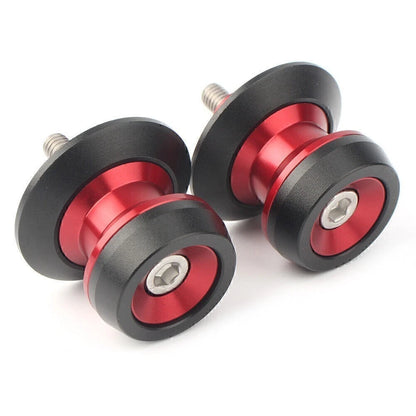 6mm Swing Arm Spool Stand Screw Slider Red for Yamaha YZF R1 R3 R6 MT-09 MT-10 (2015–2023)