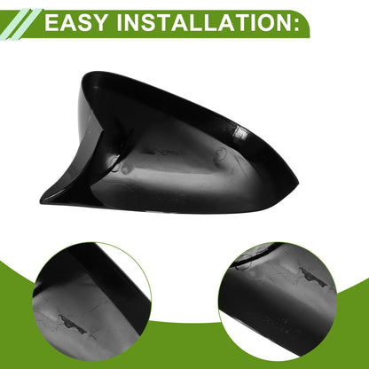 1 Pair Mirror Cover Cap Replacement Gloss Black for Chevrolet Trax (2024–2025)