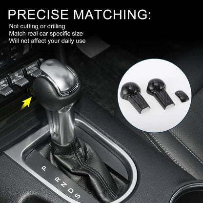 Gear Shift Knob Cover for Ford Mustang (2015–2023) Black