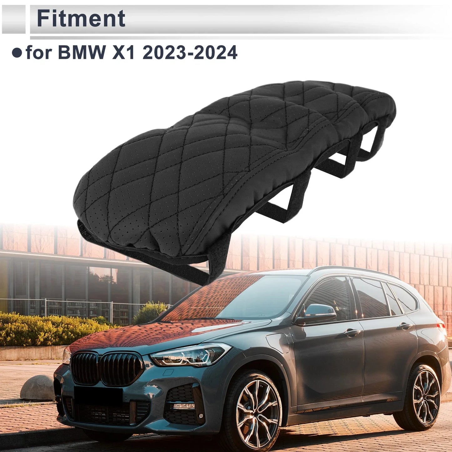 Center Console Cover for BMW X1 Black 1 Pc (2023-2024)
