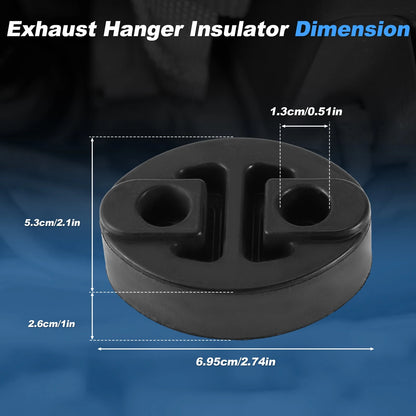 3X Exhaust Pipe Rubber Bracket Hanger for Toyota Aygo (2005–2014) 175650Q010