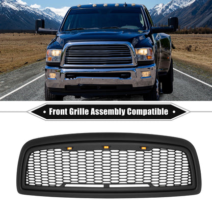 Front Grille Assembly with LED Lights for Dodge Ram 1500 (2009–2010)