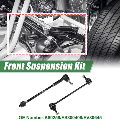 6pcs Front Suspension Kit Tie Rod End for Dodge Caliber (2007–2012) No.K80258/ES800408