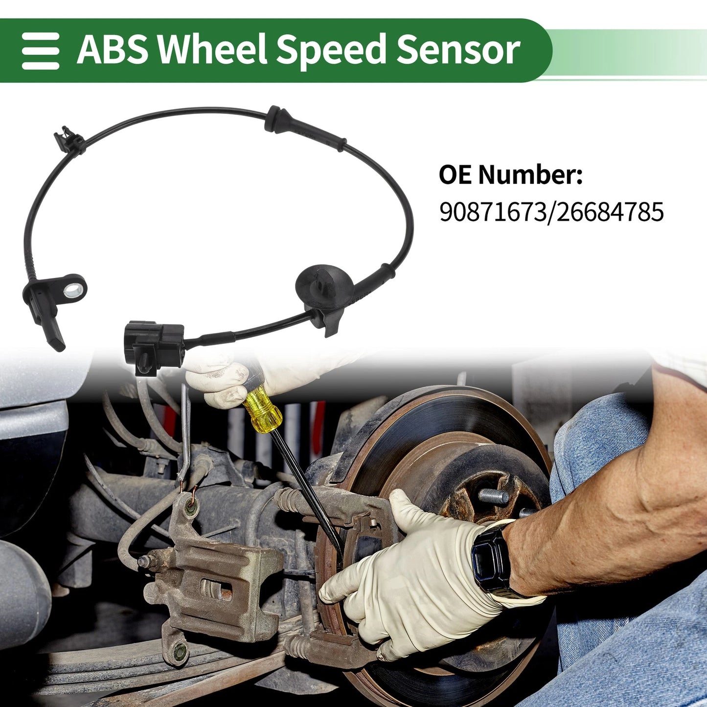ABS Wheel Speed Sensor No. 90871673 for Chevrolet Sail 3 (2015–2020) Rear Right