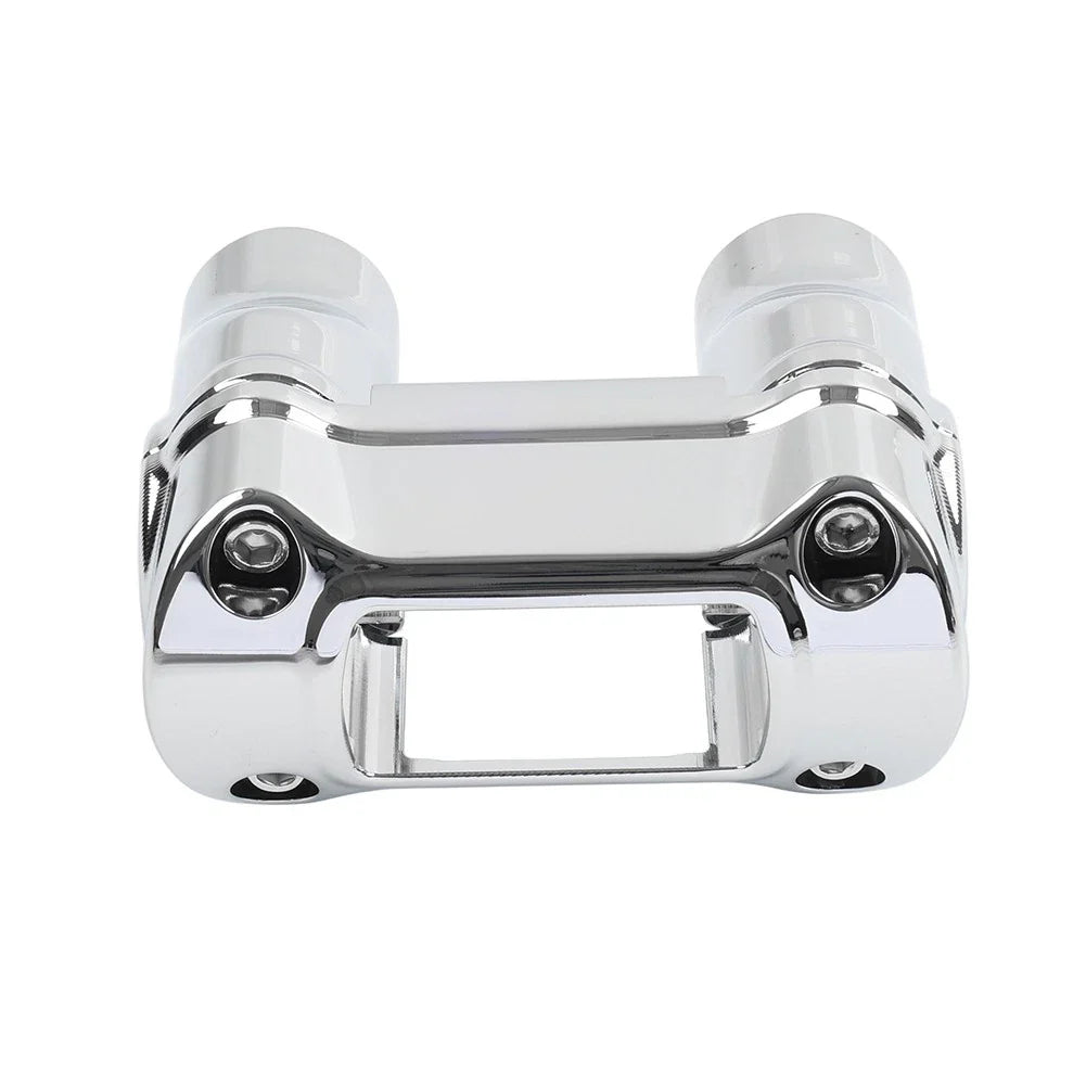 2" Handlebar Riser 1 1/4" Bar Clamp Chrome for Harley Softail