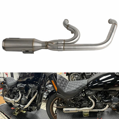Exhaust Muffler Pipe for Harley Softail Street Bob Fat Bob Low Rider (2018-2023)