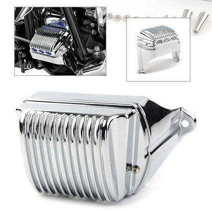 Front Voltage Regulator Cover Accent for Harley Bagger FLH 1997-2011 Chrome