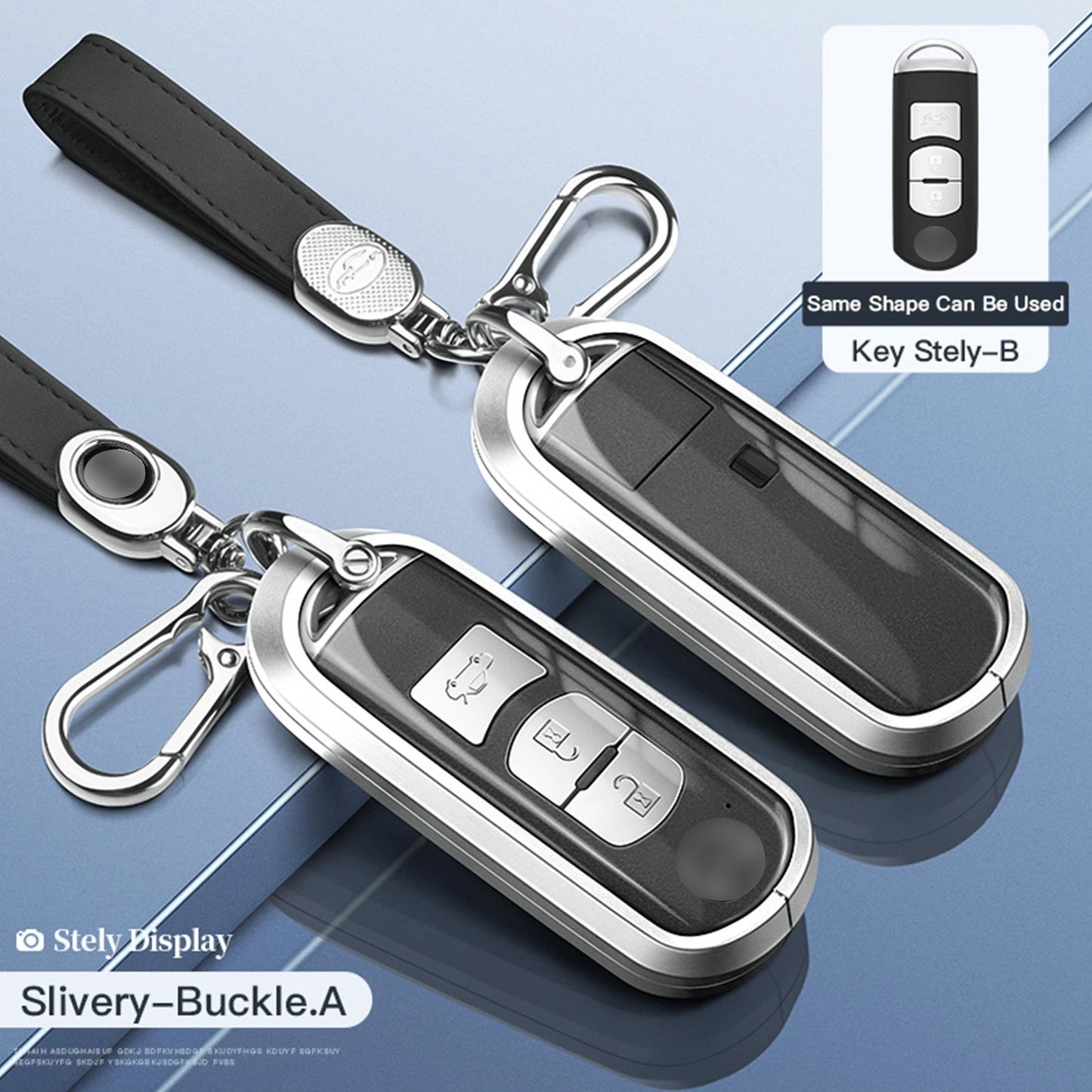 Aluminum Alloy TPU Key Case Cover for Mazda CX-4, CX-5 (2016–2020)