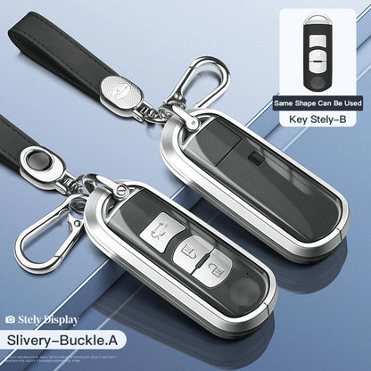 Aluminum Alloy TPU Key Case Cover for Mazda CX-4, CX-5 (2016–2020)