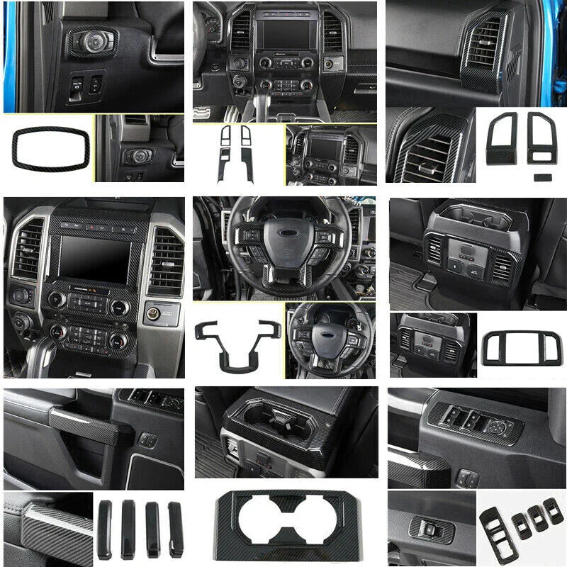 Carbon Fiber Interior Cover Trim for Ford F-150 (2015–2019)